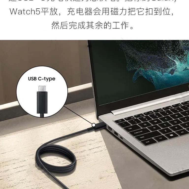 شارژر بی‌سیم مگنتی فلزی مخصوص ساعت سامسونگ Galaxy Watch 8/7/4/3watch5 پرو