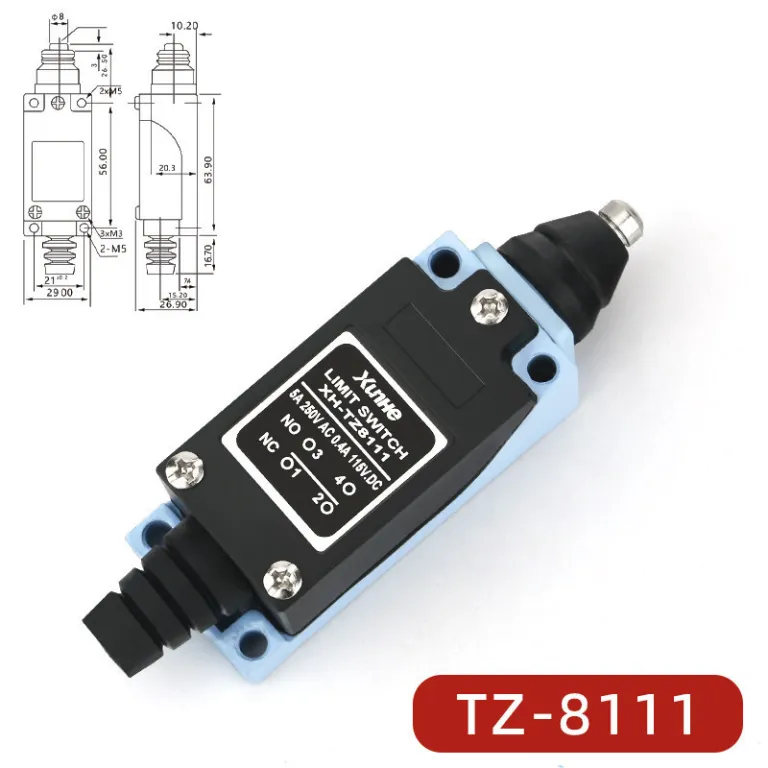 ME-8108 کلید محدودکننده خودبازگشت میکروسوئیچ تماسی محدودکننده TZ-8101 کلید مسیر