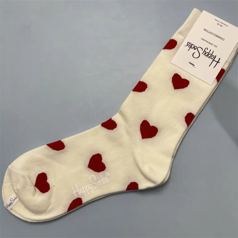 جوراب زنانه رنگارنگ HappySocks طرح کارتونی بامزه مدل اینستاگرامی نیمه‌ساقه بیرونی خیابانی