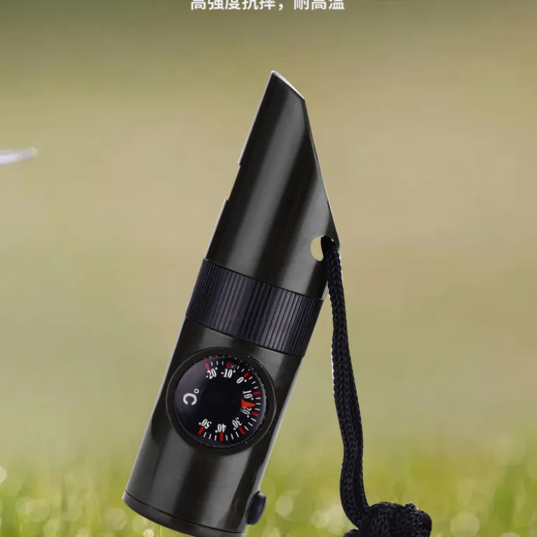 سوت هفت‌کاره چندمنظوره برای فضای باز با چراغ LED، دماسنج و قطب‌نما 7 1