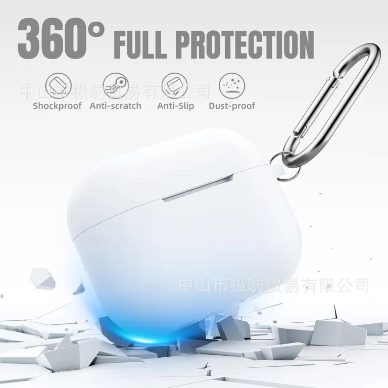 قاب سیلیکونی ضد ضربه ایرپاد مناسب Pro3/5/4 اپل بلوتوث قاب محافظ ضخیم
