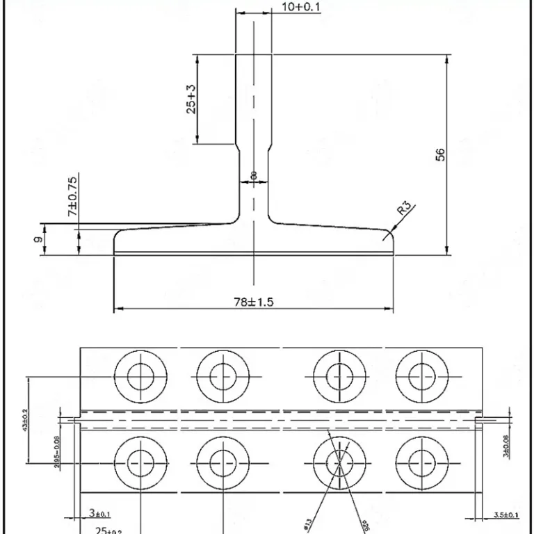ریل آسانسور T شکل، ریل توپر و ریل توخالی T70/T75/T78/T89/T90/T114 ریل آسانسور