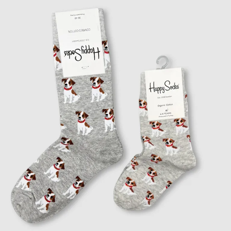 جوراب بچگانه HappySocks طرح کارتونی ساق متوسط مدل هایپی مناسب دختر و پسر برای استفاده بیرون از منزل طرح بامزه عمده و خانوادگی