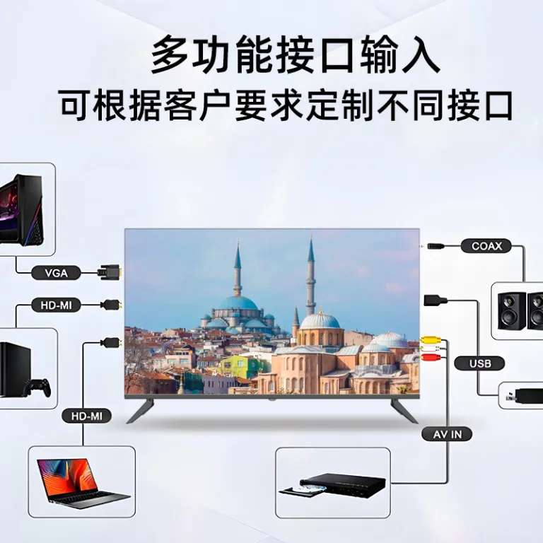 تلویزیون ال‌ای‌دی OLED بدون قاب 4k با وضوح فوق‌بالا و صفحه‌نمایش کامل 43 50 55 65 75 اینچ