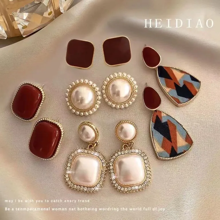 s925 گوشواره میخی نقره‌ای زنانه شیک، خاص و باکلاس، استایل هنگ کنگی، مناسب عمده فروشی بین‌المللی