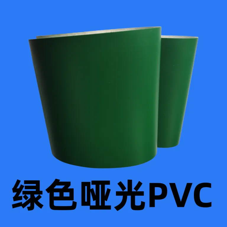 تسمه نقاله PVC سبز مخصوص مواد غذایی، تسمه تایمینگ صنعتی، تسمه انتقال مقاوم در برابر سایش، آنتی‌استاتیک، فروش عمده از کارخانه