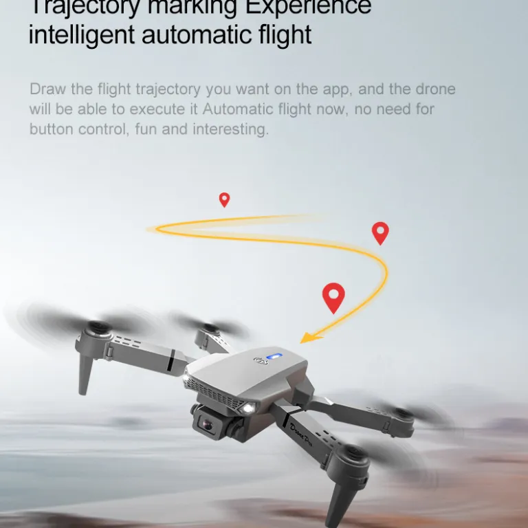 پهپاد چهار ملخه اسباب‌بازی کودکان با صفحه‌نمایش اختصاصی و دوربین هوایی، مدل جدید drone برون‌مرزی e88