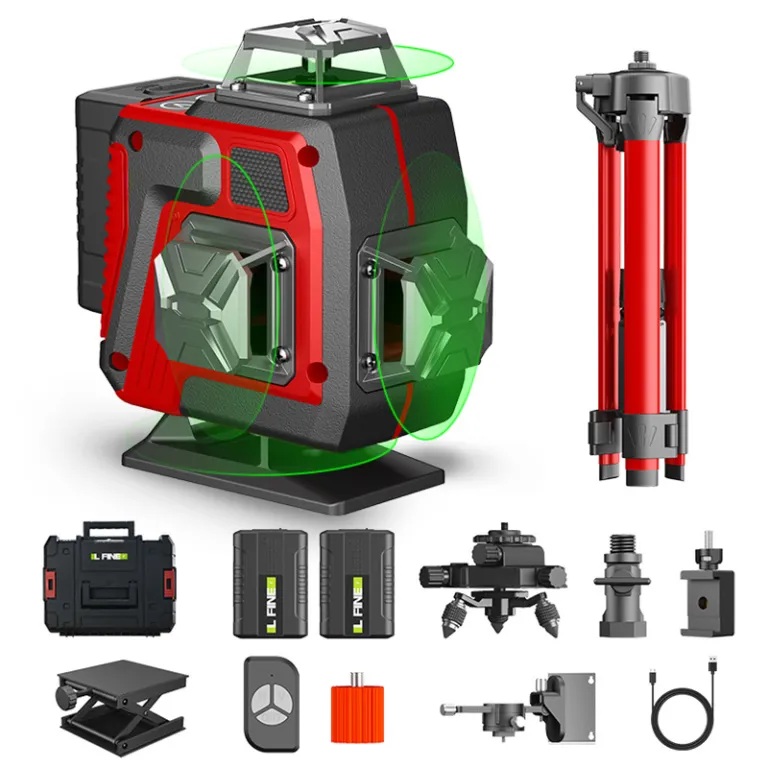تراز لیزری LFINE 16 خط 4D3D12 خط با پایه laserlevel
