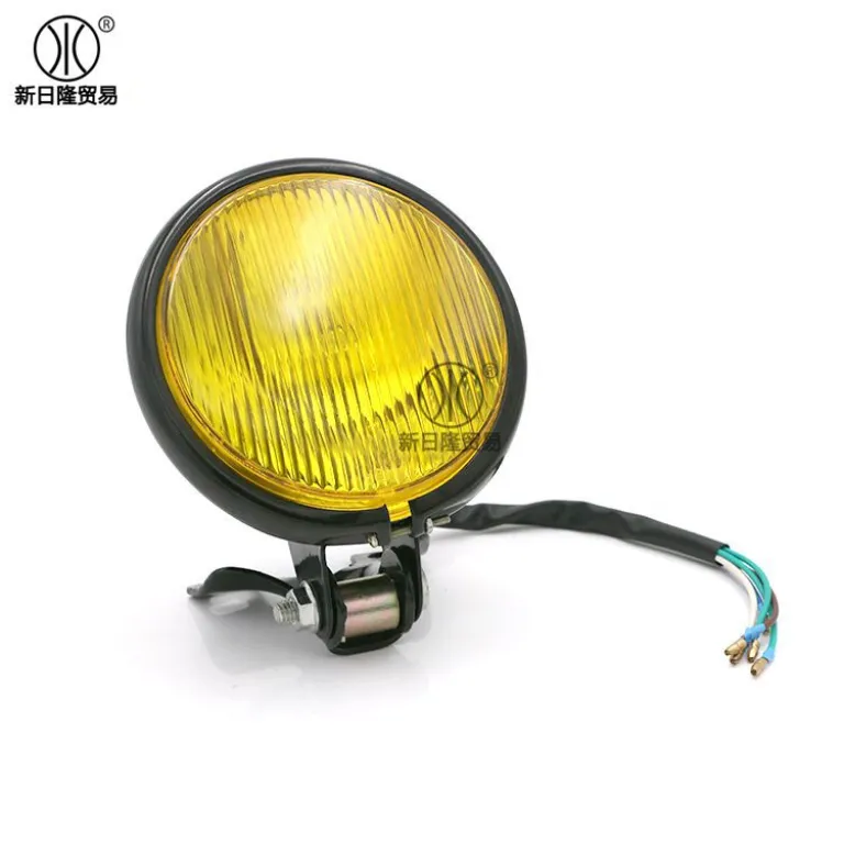 چراغ جلوی فلزی رترو مناسب موتورسیکلت 12v چراغ جلوی رترو یونیورسال مخصوص صادرات