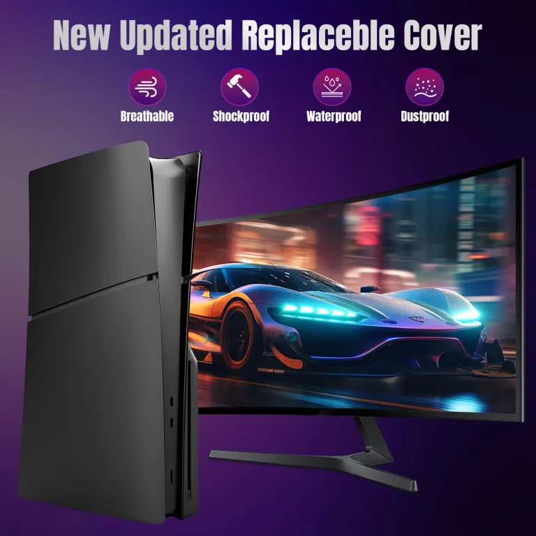 PS5 اسلیم، قاب جایگزین کنسول بازی اسلیم PS5 اسلیم، قاب محافظ جداشدنی