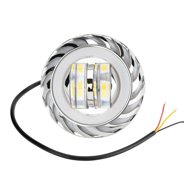 چراغ جلو LED یونیورسال خودرو و موتورسیکلت با لنز دوبل، فلاشر، چشم فرشته و چشم شیطان