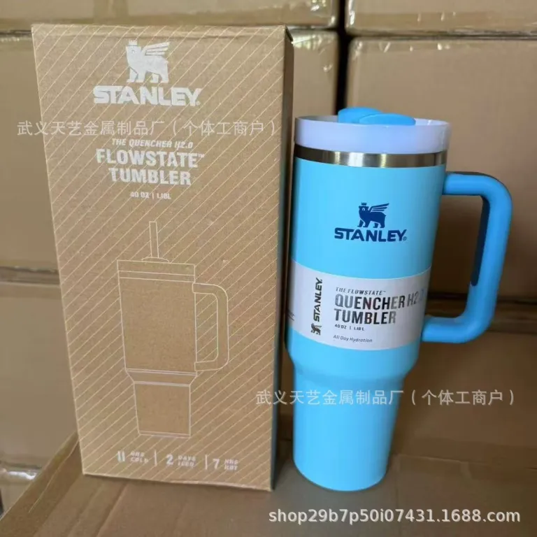 ماگ خودرو استنلی 40oz استیل ضدزنگ عایق حرارتی با ظرفیت بالا، قابل حمل، مناسب خودرو