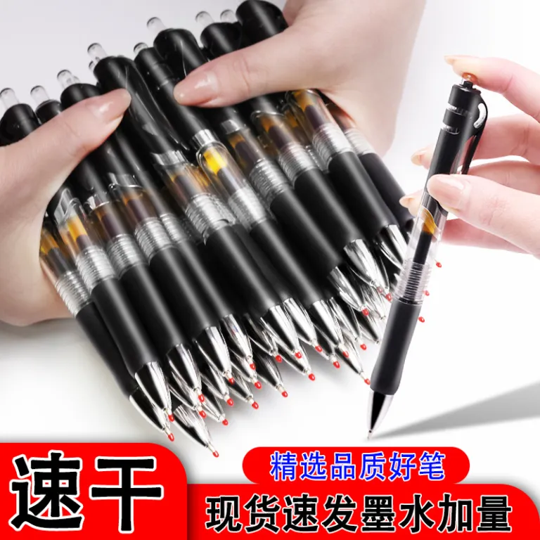 خودکار فشاری k35 مدل 0.5mm مناسب دانش‌آموز و امتحان، ساده، در رنگ‌های مشکی و قرمز