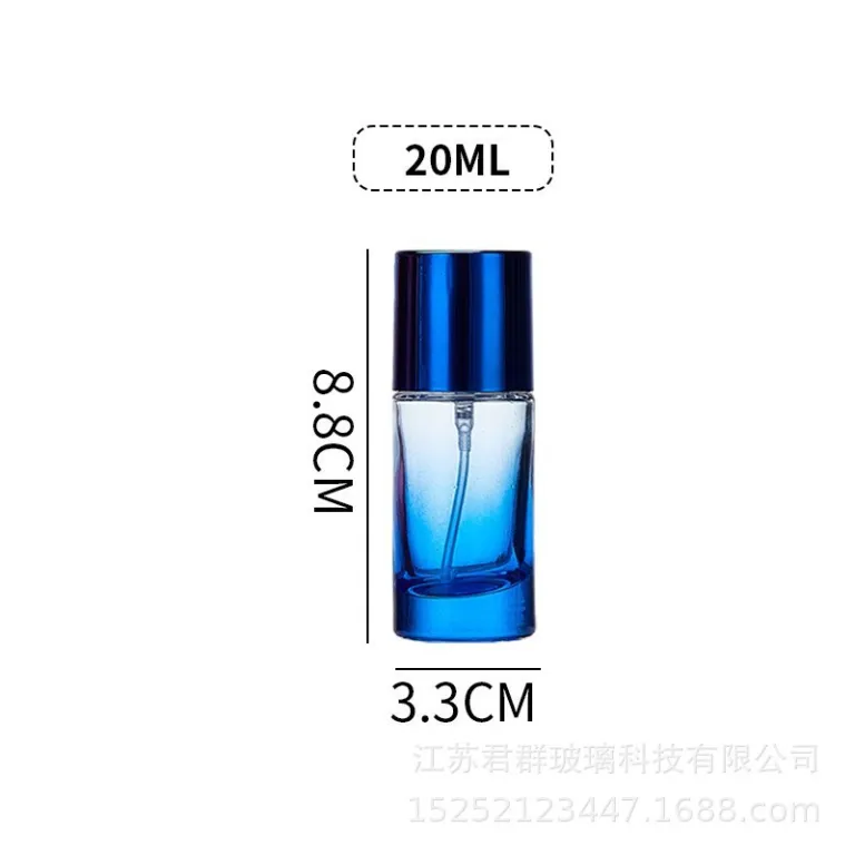 عمده موجودی آماده اسپری قابل حمل 20ml-100ml بطری تقسیم‌کننده عطر بطری عطر بطری اسپری مسافرتی بطری شیشه‌ای