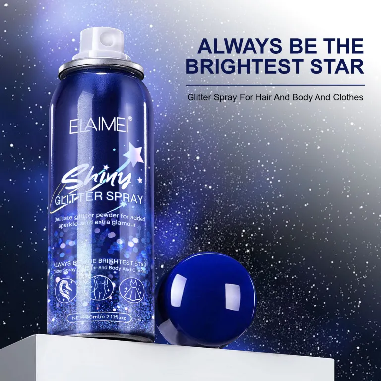 اسپری براق ELAIMEI 60ml برای مهمانی و درخشش سراسری بدن