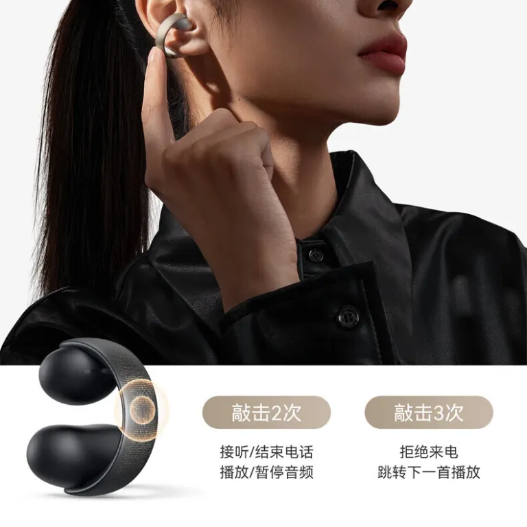 هندزفری بلوتوثی گیره‌ای SoundCore AeroClip، باز، مخصوص ورزش و دویدن، راحت با اتصال روی گوش A3388