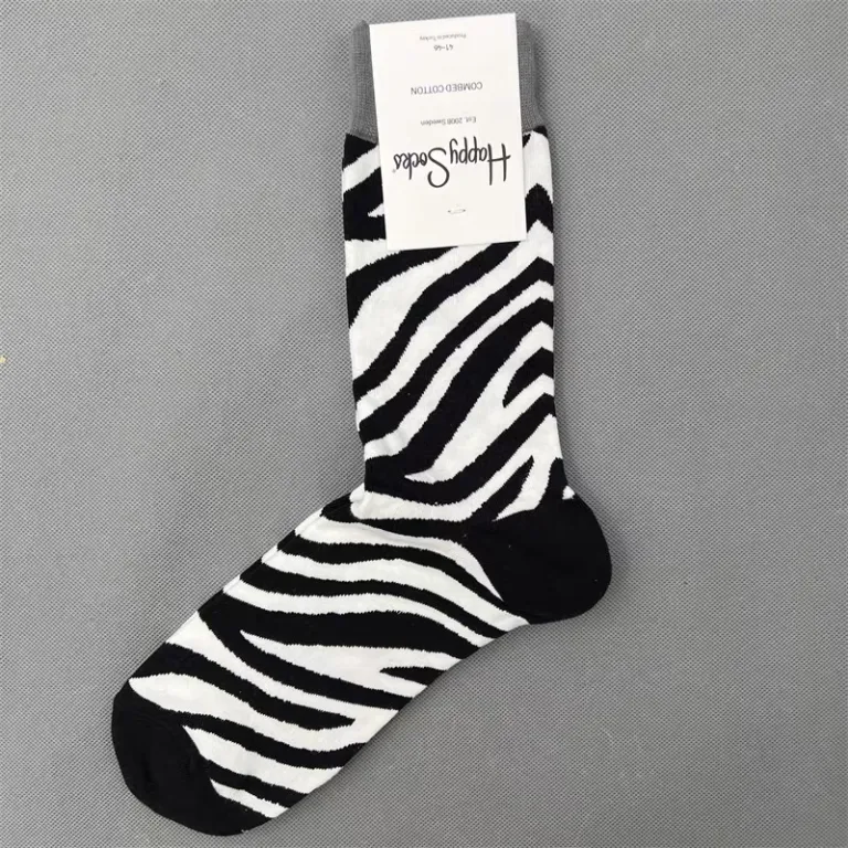 جوراب رنگی HappySocks مردانه طرح کارتونی فانتزی اینستاگرامی ساق‌متوسط بیرونی خیابانی