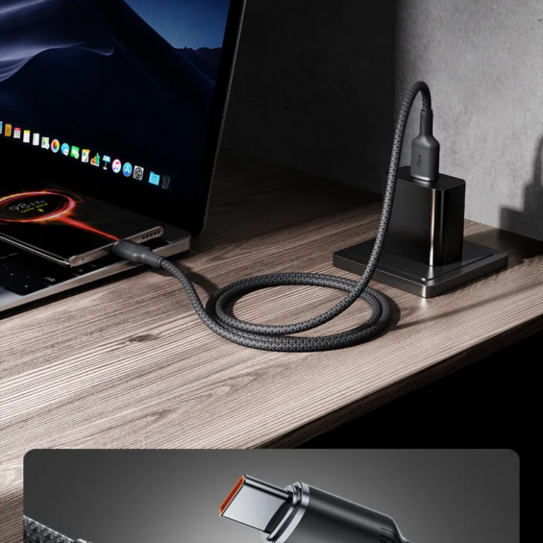 کابل دیتا 100W شارژ سریع Type-c مناسب برای هواوی، اپل، 17 شیائومی، اوپو، کابل شارژ گوشی، قابل استفاده در خودرو