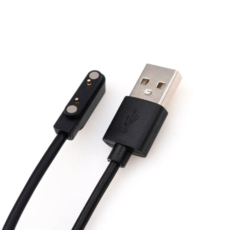 کابل شارژ ساعت تلفنی یونیورسال، کابل شارژ ردیفی 2p کابل شارژ مغناطیسی دو پین USB