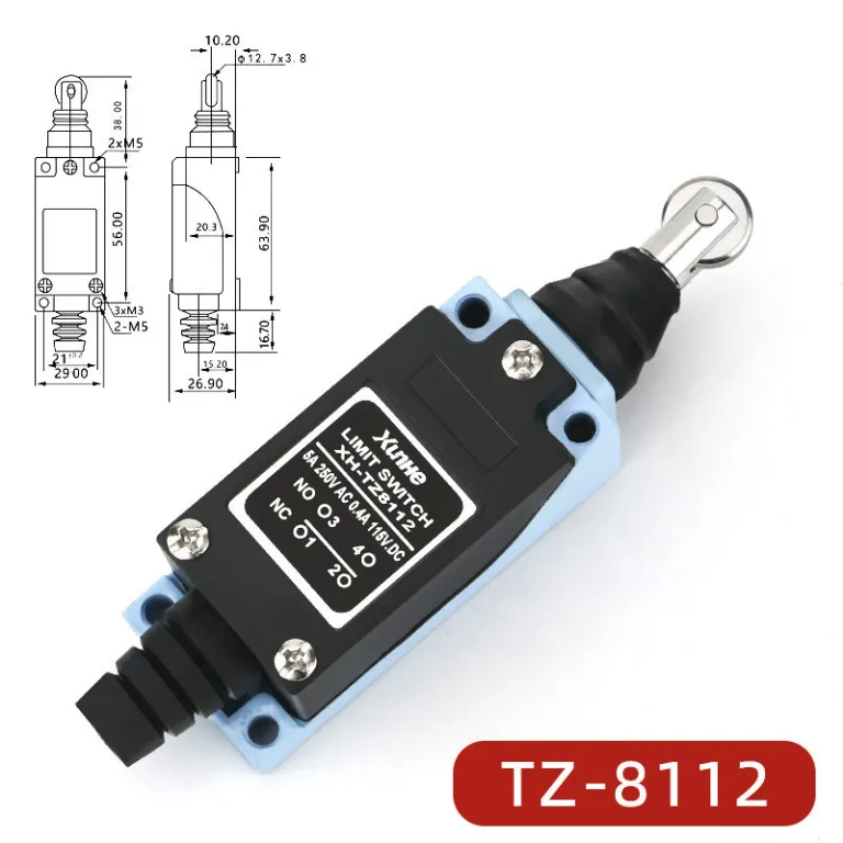 ME-8108 کلید محدودکننده خودبازگشت میکروسوئیچ تماسی محدودکننده TZ-8101 کلید مسیر