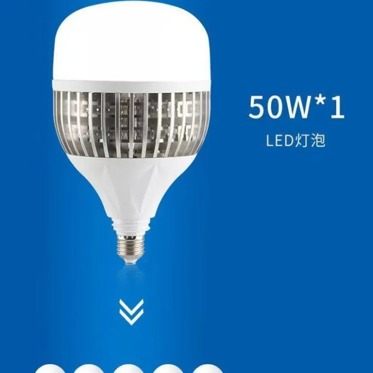 لامپ LED سرپیچی با پره خنک‌کننده فوق‌روشن و بادوام E27 مناسب کارخانه و کارگاه
