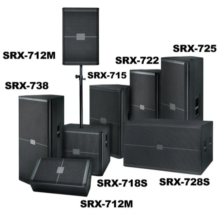 اسپیکر قدرتمند LMO دو 15 اینچ SRX725 برای اجرای زنده حرفه‌ای، مراسم، کارائوکه، بار و دیسکو