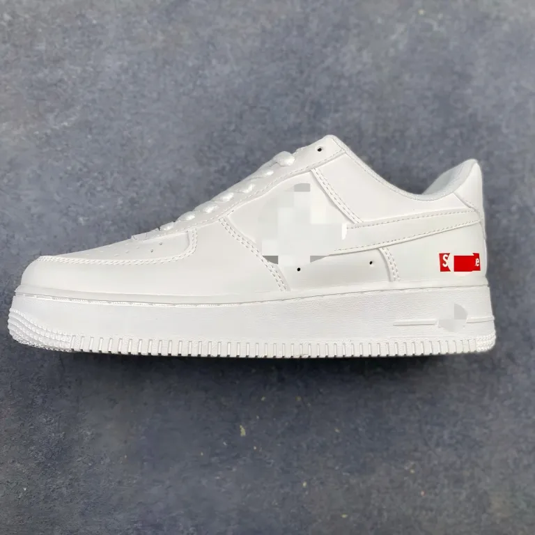 AF1‘07 کفش کتانی ساق کوتاه / کفش راحتی، دوخت لبه‌دار با جعبه اصلی و کفی هوا کامل