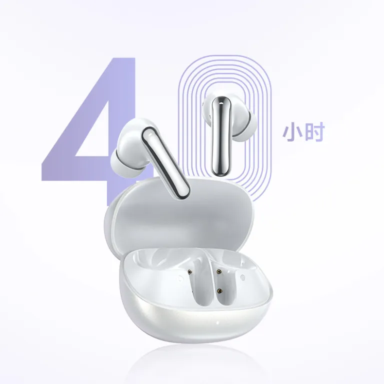 QCY N20 هدفون بلوتوث بی‌سیم داخل گوشی با نویز کنسلینگ فعال - 50dB تطبیقی، میکروفون 6 با حذف نویز و عمر باتری طولانی