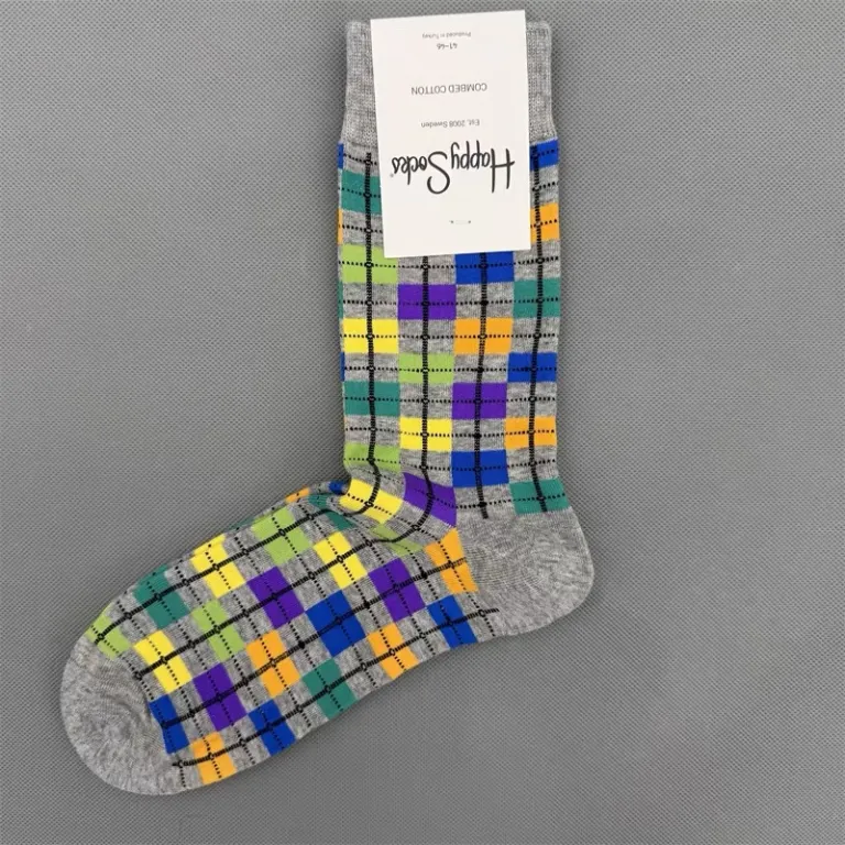 جوراب رنگی HappySocks مردانه طرح کارتونی فانتزی اینستاگرامی ساق‌متوسط بیرونی خیابانی