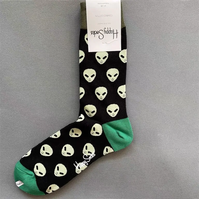 جوراب رنگی HappySocks مردانه طرح کارتونی فانتزی اینستاگرامی ساق‌متوسط بیرونی خیابانی
