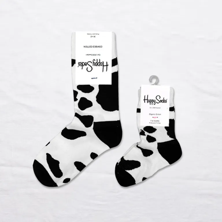 جوراب بچگانه HappySocks طرح کارتونی ساق متوسط مدل هایپی مناسب دختر و پسر برای استفاده بیرون از منزل طرح بامزه عمده و خانوادگی