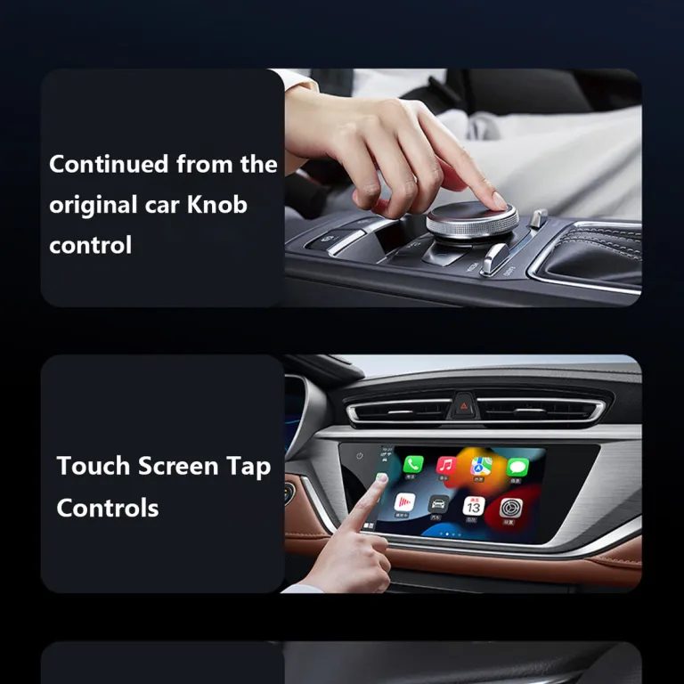 جعبه CarPlay مخصوص کراس‌بردر، تبدیل باسیم به بی‌سیم، جعبه اتصال اندروید خودرو، جعبه ویدیویی با بدنه آلیاژی