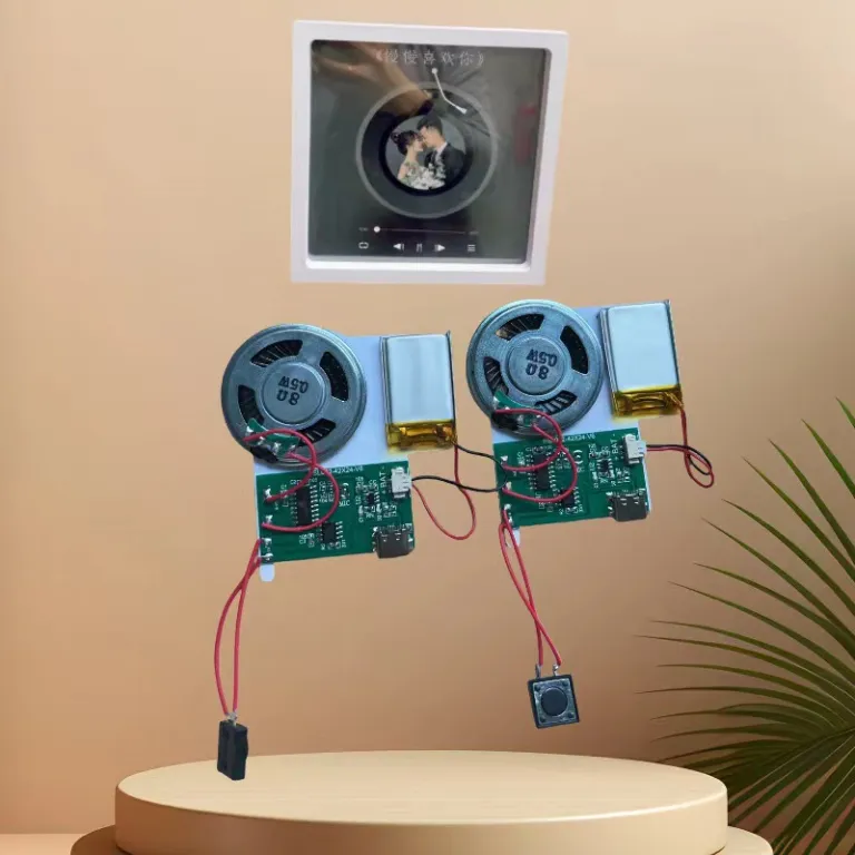ماژول بلوتوث بی‌سیم تراشه ضبط کارت تبریک صوتی برای ساخت آهنربای یخچال DIY هدیه کریسمس تولد و ابراز عشق