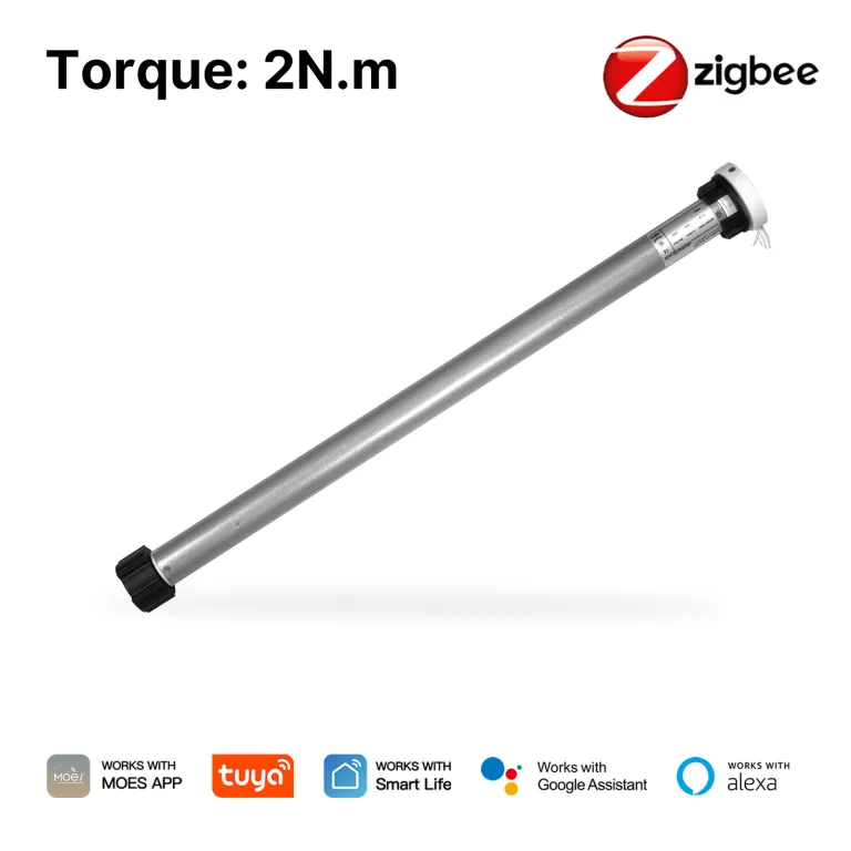 موتور پرده هوشمند Zigbee Tuya 25 کنترل از راه دور و زمان‌بندی با اپلیکیشن برای موتور کرکره برقی