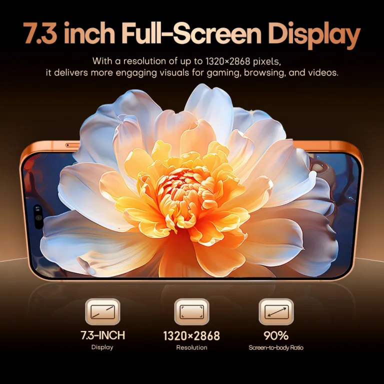 i17ProMax گوشی موبایل کراس‌بوردر 7.3 اینچ صفحه‌نمایش بزرگ 3+64GB اندروید واقعی 4G گوشی هوشمند تجارت خارجی 1 نسبت به 1
