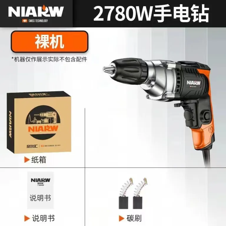 دریل شارژی مستقیم کراس‌بردر 220v صنعتی چندکاره ضربه‌ای ابزار سوراخ‌کاری برقی خانگی