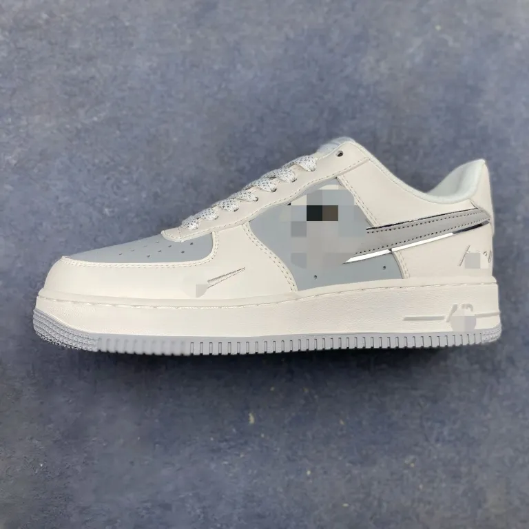 AF1‘07 کفش کتانی ساق کوتاه / کفش راحتی، دوخت لبه‌دار با جعبه اصلی و کفی هوا کامل