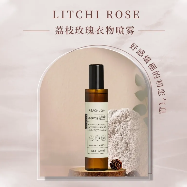 اسپری خوشبوکننده لباس و پارچه PEACH JO+ با ماندگاری بالا، از بین برنده بوی نامطبوع و تصفیه‌کننده هوا