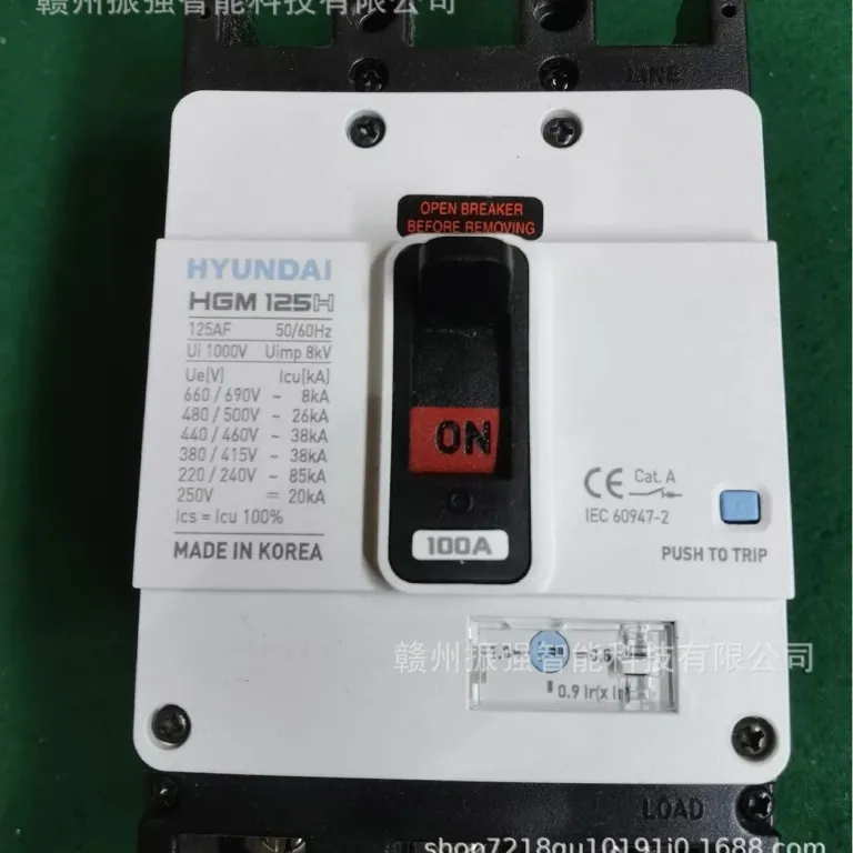 قابل مذاکره کلید اتوماتیک قالبی هیوندای HYUNDAI HGM125H 3P 100A نوع کشویی مخصوص کشتی