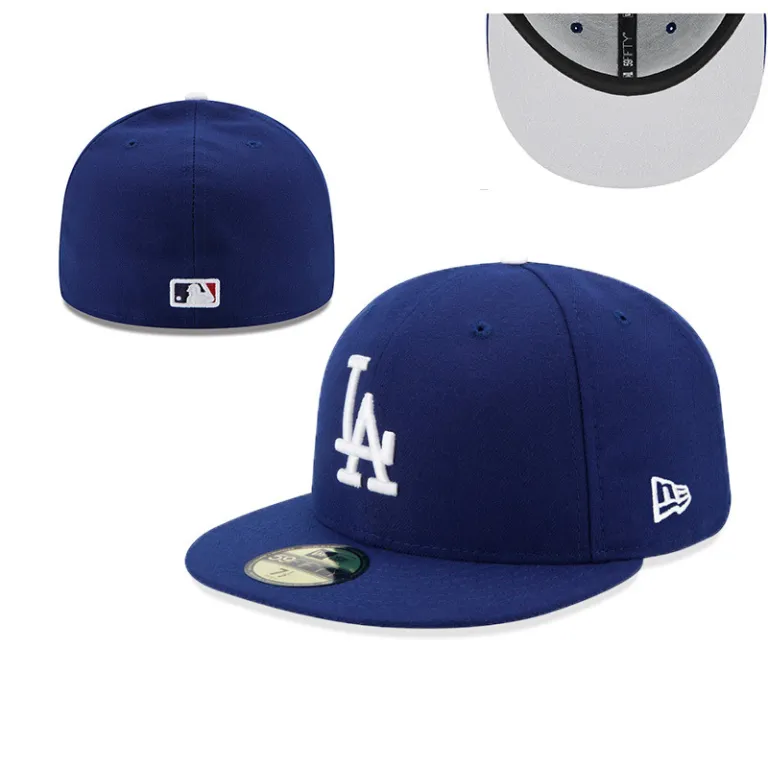 کلاه بیسبال MLB تیم نیویورک یانکیز و لس آنجلس داجرز، پرفروش بین‌المللی، کاملاً بسته، ورزشی در فضای باز، سایز استاندارد، لبه صاف