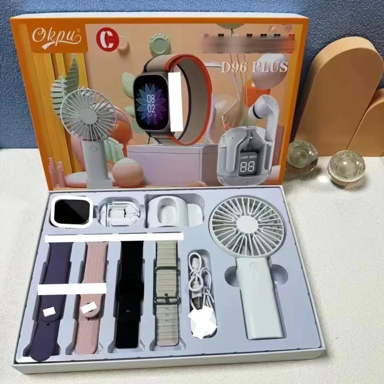 D96plus ساعت هوشمند مردانه چندکاره با سنجش ضربان قلب و باتری بادوام، مناسب بانوان، دارای فن Smart Watch