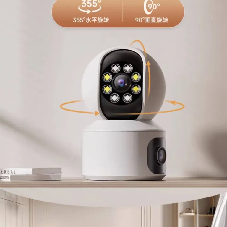 دوربین وای‌فای خانگی شیائومی مناسب روتر شیائومی با دید 360 درجه بدون نقطه کور، کیفیت HD و هوش مصنوعی برای نظارت از راه دور با موبایل