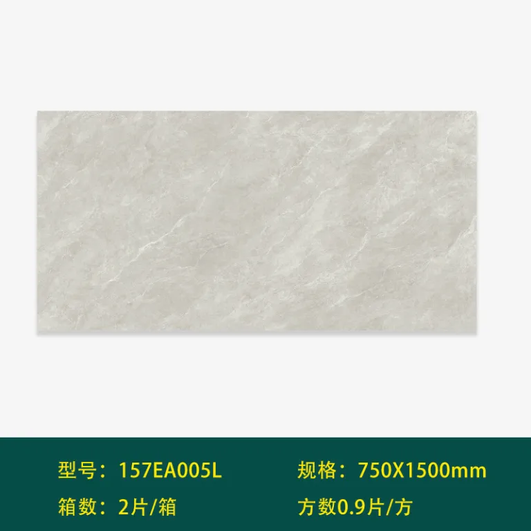کاشی 750x1500 کفپوش پذیرایی اسلب بزرگ گوانگدونگ فوشان بدنه کامل مرمری خاکستری کاشی دیواری کفپوش ضدلغزش