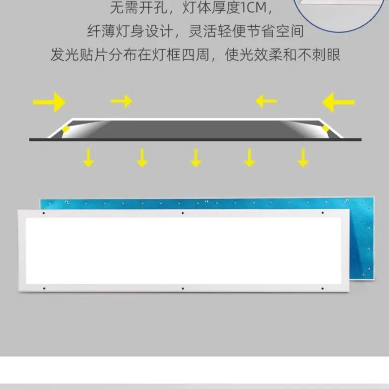 چراغ سقفی LED مخصوص اتاق تمیز و بیمارستان 300x1200 نصب روکار