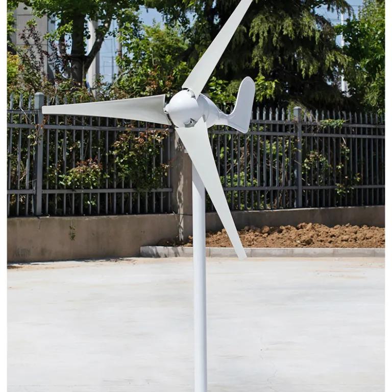100w12v24v5/6 توربین بادی محور افقی کوچک با پره‌ها، توربین بادی wind turbine