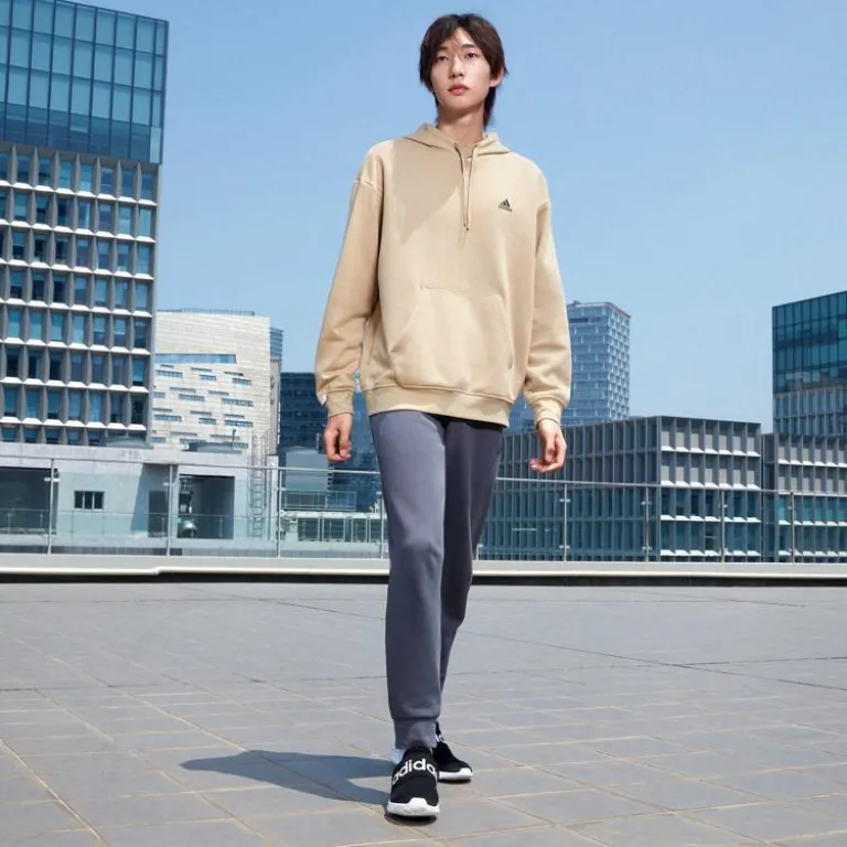 سویشرت کلاه‌دار یونیسکس adidas ساده شیک راحت