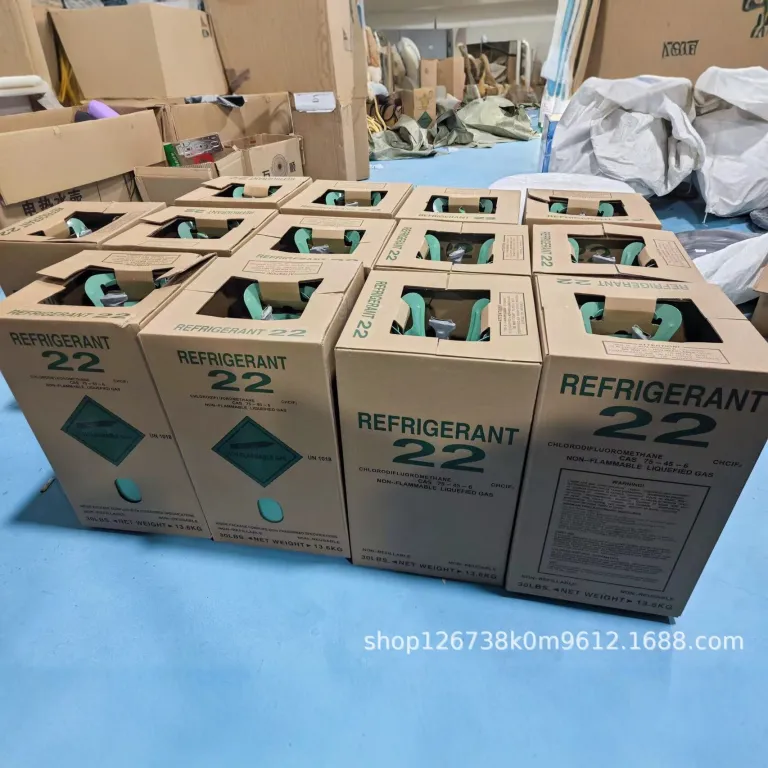r22 مبرد کولر گازی فریون گاز مبرد مایع سرمایشی یخساز خانگی شارژ گاز کولر صادراتی