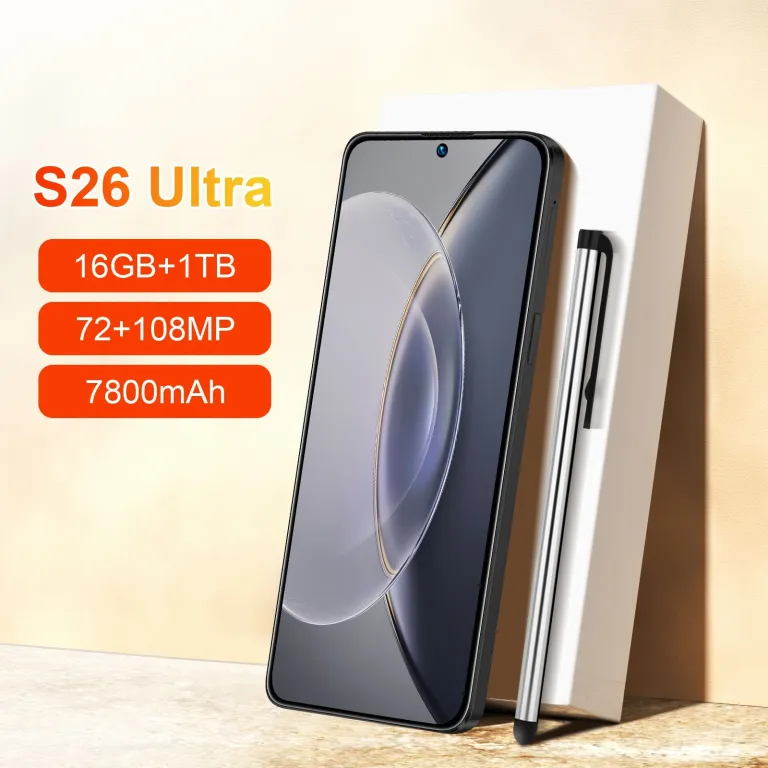 گوشی موبایل S26 Ultra اندروید 16+1T4G اندروید 15 گوشی هوشمند 7.3 اینچ