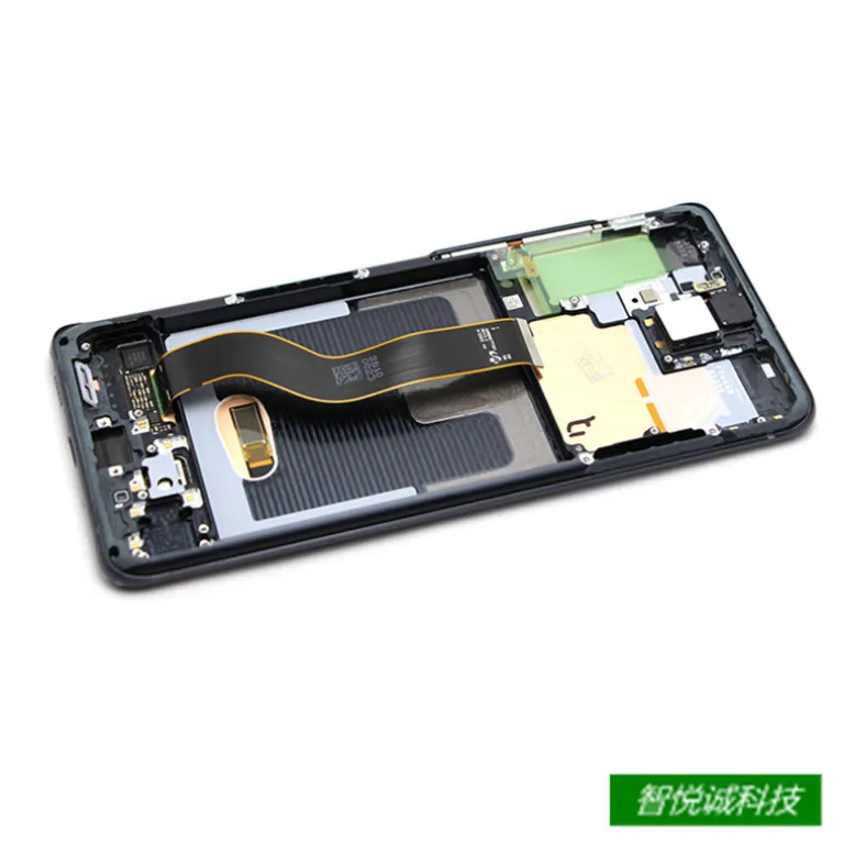 مناسب سامسونگ S20Plus مجموعه صفحه‌نمایش با قاب S20+ خمیده 5G کریستال مایع G985 صفحه‌نمایش اصلی AMOLED
