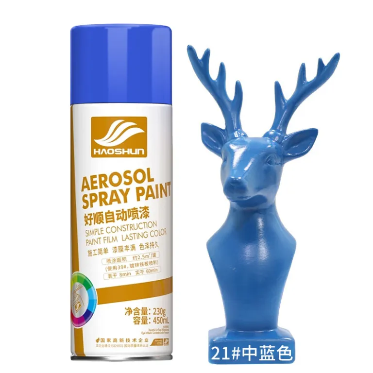 اسپری رنگ 450ml هاوشون ضدزنگ فلز در رنگ‌های مشکی سفید قرمز برای مصارف خانگی و تغییر رنگ خودرو